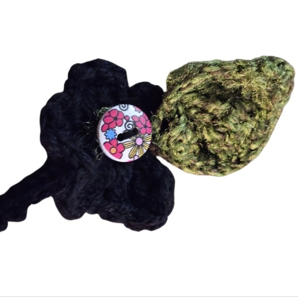 Hand Crafted Bookmark Handmade Crochet Knitted Data Cable tie Acrylic Accessory - Picture 6 of 17